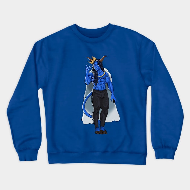 Sargon, The Blue King Crewneck Sweatshirt by Alana Khan